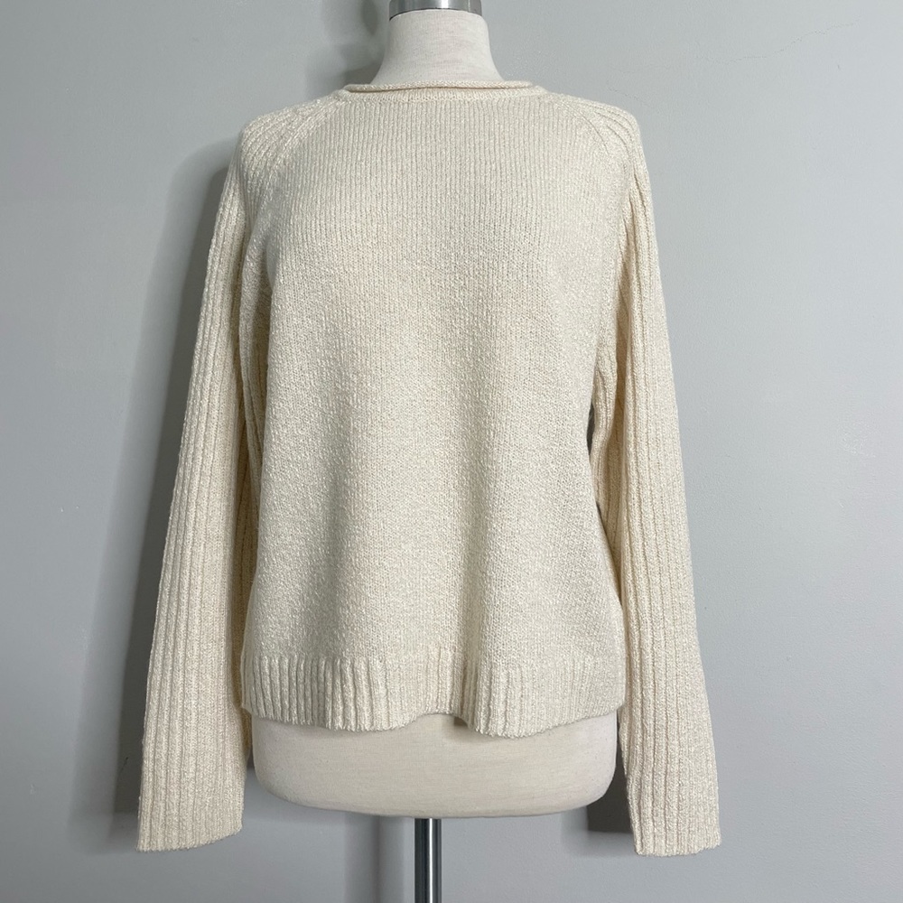 CAROLYN TAYLOR for BY DESIGN ESSENTIALS Long Sleeve Knit Sweater
